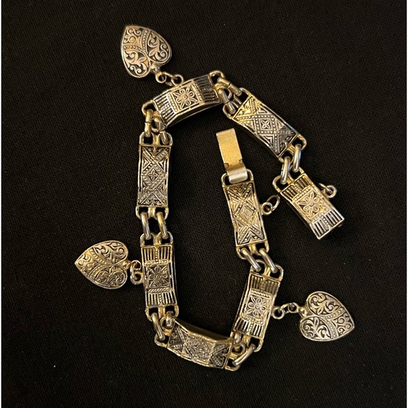 Vintage Damascene Charm Bracelet - Picture 10 of 11